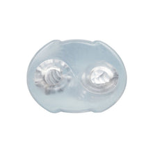 Masturbator dublu CALEXOTICS Cyclone Dual Ribbed Stroker XL, din TPE, cu texturi variate, lungime 24.25 cm, transparent