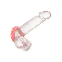 Inel pentru penis CALEXOTICS Dickin’ Donuts, în formă de gogoașă, din silicon elastic și confortabil, diametru 2.5 cm, roz