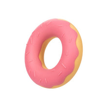 Inel pentru penis CALEXOTICS Dickin’ Donuts, în formă de gogoașă, din silicon elastic și confortabil, diametru 2.5 cm, roz