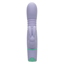 Vibrator rabbit CALEXOTICS Love Bunny - Thrusting Bunny, cu funcție de penetrare, 100+ combinații de senzații, rezistent la apă IPX7, mov