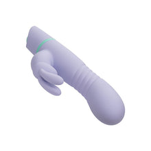 Vibrator rabbit CALEXOTICS Love Bunny - Thrusting Bunny, cu funcție de penetrare, 100+ combinații de senzații, rezistent la apă IPX7, mov