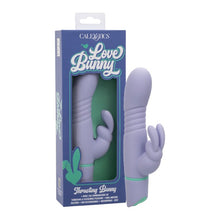 Vibrator rabbit CALEXOTICS Love Bunny - Thrusting Bunny, cu funcție de penetrare, 100+ combinații de senzații, rezistent la apă IPX7, mov