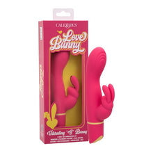 Vibrator rabbit CALEXOTICS Love Bunny - Vibrating G Bunny, pentru stimularea clitorisului și punctului G, 100+ combinații de senzații, rezistent la apă IPX7, roz