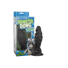 Dildo CALEXOTICS Monster Dong THE MARTIAN, bază cu ventuză pentru fixare, rezistent la apă, lungime 19.5 cm, negru