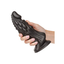 Dildo CALEXOTICS Monster Dong THE MARTIAN, bază cu ventuză pentru fixare, rezistent la apă, lungime 19.5 cm, negru