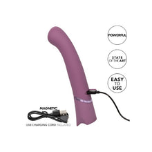 Aparat de masaj CALEXOTICS Orgasmatron Digital G-Wand, pentru corp și zonele intime, cu ecran LED, 10 funcții de vibrație, mov