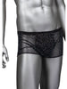 Boxeri sexy CALEXOTICS Radiance Boxer Briefs, lenjerie erotică pentru bărbați, din plasă cu strasuri, negru, mărime universală (50-3)
