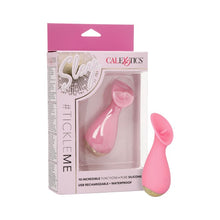 Stimulator clitoris CALEXOTICS #TICKLEME, cu funcție de simulare sex oral, 10 funcții de vibrație, rezistent la apă, culoare roz