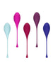 Set 5 bile kegel CALEXOTICS Tighten & Tone, pentru tonifierea mușchilor pelvieni, din silicon premium, multicolor