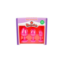 Set pug anal CANDY LUST - ANAL TRAINING, din silicon, 3 cm x 3.5 cm x 4.2 cm, roz