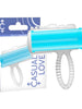 Inel CASUAL LOVE - TONGUE, pentru cupluri, din silicon, transparent/albastru