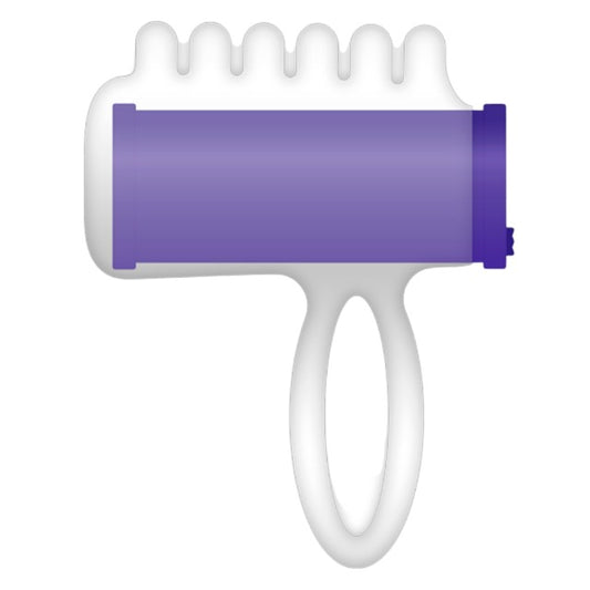 Vibrator pentru deget CASUAL LOVE Thimble Vibrator, din TPR, pentru stimulare clitoris și zone erogene, mov