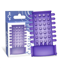 Manșon pentru penis CASUAL LOVE Ring Vibrating Sleeve, cu bullet inclus, pentru stimulare intensă și îngroșare, mov