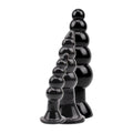 Set plug anal CHISA Rubicon Late Night Pleasure Kit, 3 dopuri anale cu ventuză pentru fixare, lungimi 12 - 18.5 cm, negru