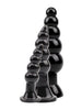 Set plug anal CHISA Rubicon Late Night Pleasure Kit, 3 dopuri anale cu ventuză pentru fixare, lungimi 12 - 18.5 cm, negru