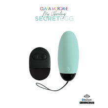 Ou vibrator CLARA MORGANE My Vibrating Secret Egg, control prin telecomandă și aplicație, 10 functii de vibratie, albastru turcoaz