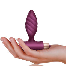 Plug anal CLIMAXIMUM Oryx, bază cu vibrator bullet, 10 funcții de vibrații, diametru 3 cm, rezistent la apă IPX7, mov