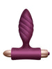Plug anal CLIMAXIMUM Oryx, bază cu vibrator bullet, 10 funcții de vibrații, diametru 3 cm, rezistent la apă IPX7, mov