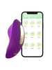 Vibrator pentru chilot CNT Clit Magic Panty Vibrator, control prin aplicație, 9 funcții de vibrație, rezistent la apă IPX7, mov