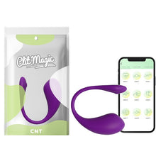 Vibrator dublu CNT Clit Magic - The Insider, control prin aplicație, vibrații personalizate, rezistent la apă IPX7, culoare mov