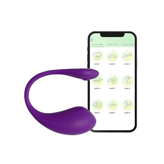 Vibrator dublu CNT Clit Magic - The Insider, control prin aplicație, vibrații personalizate, rezistent la apă IPX7, culoare mov