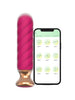 Plug anal vibrator CNT GUARD OFF Sweet Bomb Swirl, control prin aplicație, 9 funcții de vibrație, 12.7 cm, roz cu auriu