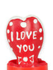 Prezervativ decorativ artistic CONDOMERIE I Love You Model 2, pictat manual, stil boem, din latex