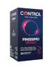 Prezervative subțiri CONTROL Finissimo Senso, din latex, lubrifiate, diametru 54 mm, 24 buc