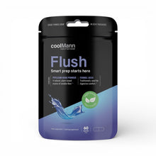 Capsule COOLMANN Flush, pentru stimularea tranzitului intestinal, bogat în fibre, complex de clorofilină de cupru, 60 buc