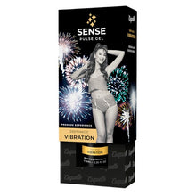 Gel vibrator unisex COQUETTE Sense Pulse Gel, cu efect triplu de furnicături, pulsații și încălzire, aromă de frișcă și căpșuni, 6 ml