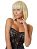 Perucă sexy COTTELLI Accessoires, pentru jocuri erotice și costume roleplay, bob scurt cu breton, culoarea blond