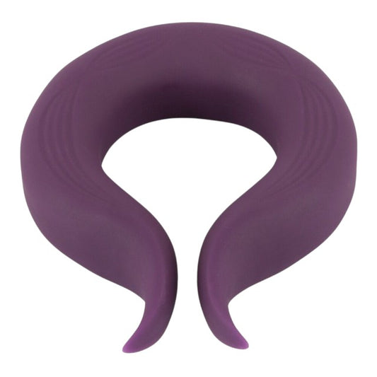 Inel vibrator pentru penis COUPLES CHOICE Couple’s Ring, 10 funcții de vibrație, rezistent la apă, diametru 3.7 cm, mov