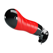 Masturbator manual CRAZY BULL Delia, simulare vaginală realistă, cu bază cu ventuză pentru fixare, roșu cu negru