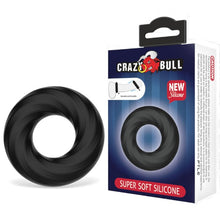 Inel pentru penis CRAZY BULL Spiral Silicone Ring, spiralat, din silicon foarte fin, rezistent la apă, diametru intern 19 mm