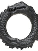 Inel pentru penis CREATURE COCKS Black Caiman, în formă de aligator, pentru jocuri de fantezie, din silicon, diametru 4 cm, negru
