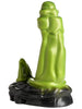 Dildo orc CREATURE COCKS ORC, design cu corn, pentru jocuri de fantezie, bază cu ventuză, lungime 17.8 cm, verde