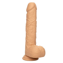 Vibrator CalExotics - Squirting Fuck Stick, realistic cu functie de ejaculare si 10 functii de vibratie, maro deschis, 22.7 cm