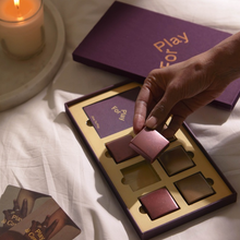 Ciocolată afrodisiacă cupluri FOR PLAY His and Hers Chocolate Dark, include ciocolată pentru ea și el, 6 cărți de aventuri erotice, 6 buc
