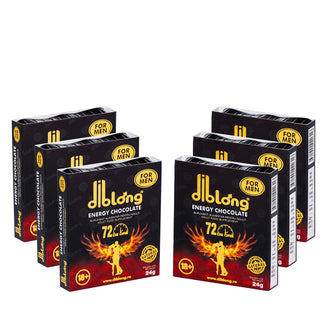 Set 6 afrodisiace tip ciocolata premium concentrat, DIBLONG ENERGY CHOCOLATE for MEN, pentru potenta, erectie, impotriva ejacularii, 100% natural, 144 gr