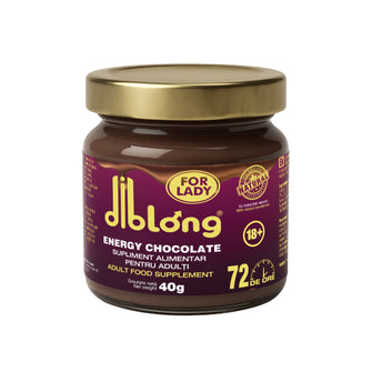 Ciocolată tartinabilă afrodisiac premium concentrat DIBLONG ENERGY CHOCOLATE for LADY, pentru orgasm intens si cresterea libidoului femeilor, 40g
