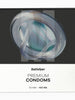 Prezervative SATISFYER Premium Condoms M, din latex, lubrifiate, design modern, diametru 53 mm, 100 bucăți