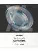 Prezervative SATISFYER Premium Condoms XL, din latex, lubrifiate, design modern, diametru 60 mm, 100 bucăți
