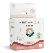 Cupe menstruale FEMI.EKO®, din silicon medical, protecție până la 12 ore, mărime M, mov