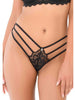 Chilot sexy DARING INTIMATES Aurora Lace String with Straps, cu dantelă și bretele subțiri, culoare negru, mărime M/L, model 76236