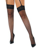 Dresuri din plasă DARING INTIMATES Net Stockings with Lace Top, design cu benzi de dantelă, mărime universală, culoare negru, model 75001