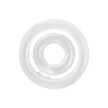 Inel dublu pentru penis ADDICTED TOYS Potenz C-Ring, din silicon flexibil, dimensiuni 20 x 40 mm, transparent