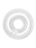 Inel dublu pentru penis ADDICTED TOYS Potenz C-Ring, din silicon flexibil, dimensiuni 20 x 42 mm, transparent