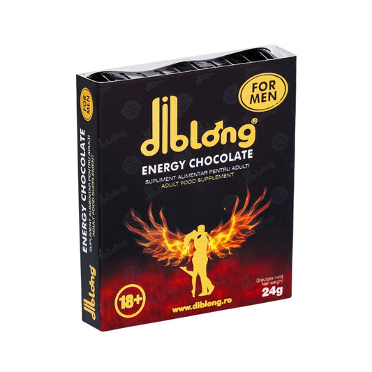 Ciocolată afrodisiac premium concentrat, DIBLONG ENERGY CHOCOLATE for MEN, poate ajuta la creșterea libidoului, potență, erecție, ejaculare precoce, 24g