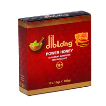 Miere afrodisiac premium concentrat DIBLONG POWER HONEY, poate ajuta la creșterea libidoului, potență, erecție, ejaculare precoce, Unisex, 12 plicuri x 15 g