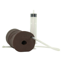 Masturbator DOC JOHNSON Squirting Pussy, simulare vaginală realistă, cu lichid Joy Juice inclus, maro, 14 cm